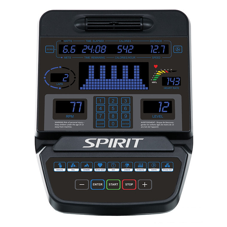 Vélo elliptique Spirit Fitness CE900LED