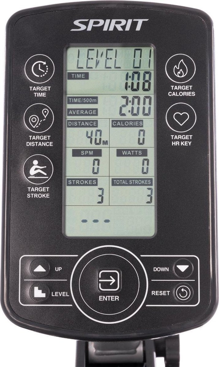 Rameur Spirit Fitness CRW800H2O