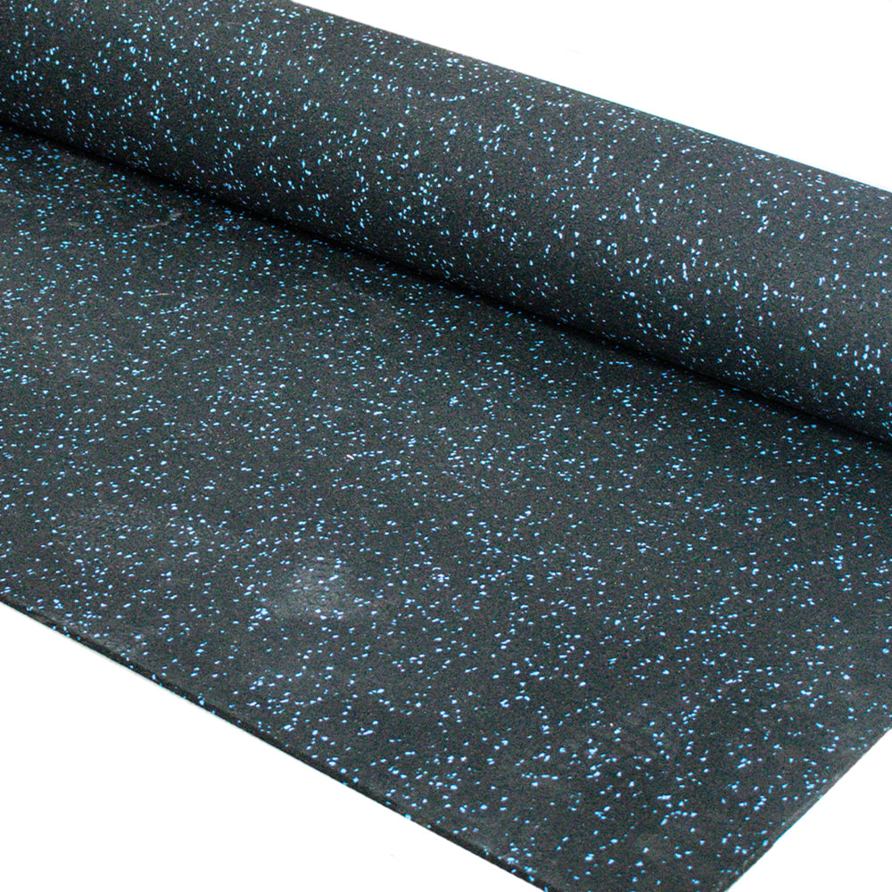 Sol sportif cinq largeur 1250 mm x épaisseur 8 mm - Bleu