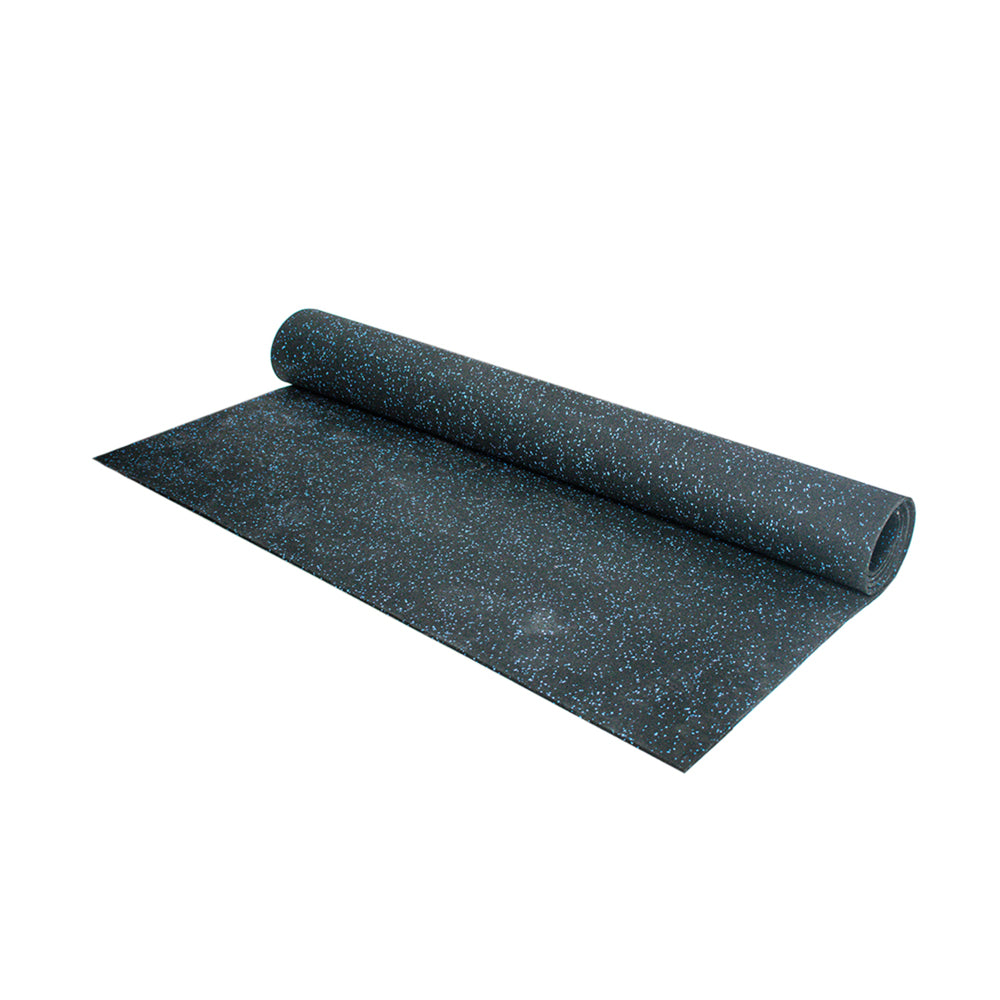 Sol sportif cinq largeur 1250 mm x épaisseur 8 mm - Bleu