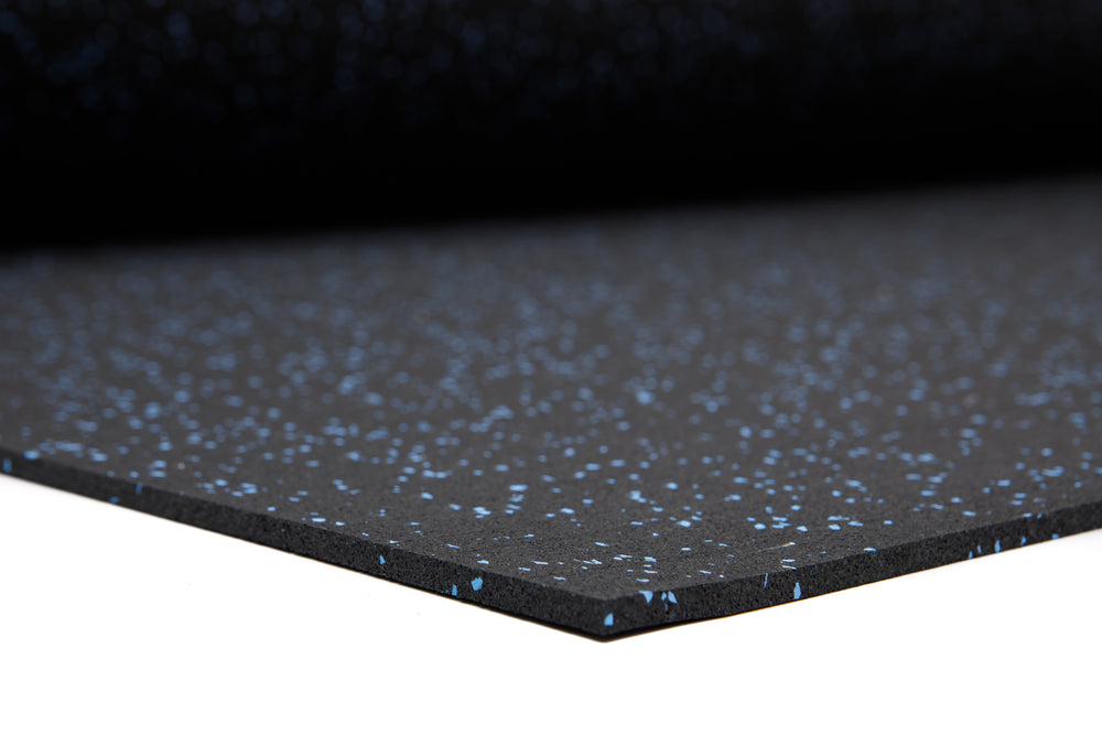 Sol sportif cinq largeur 1250 mm x épaisseur 8 mm - Bleu