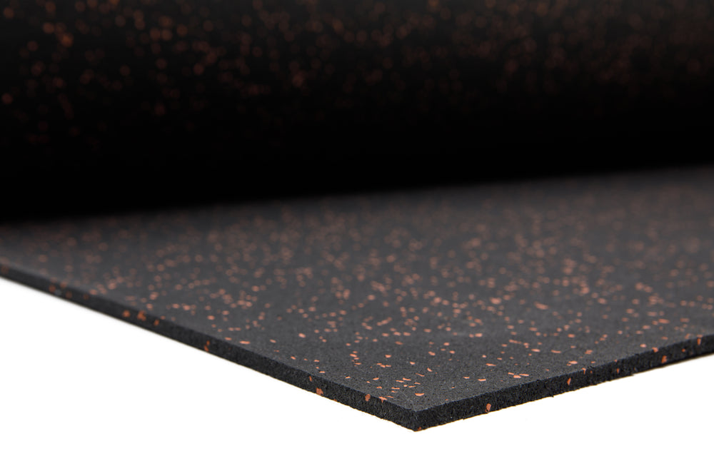 Sol sportif cinq largeur 1250 mm x épaisseur 10 mm - Rouge