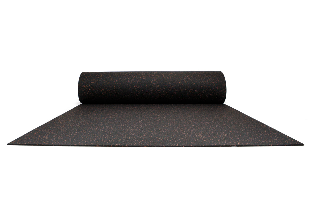 Sol sportif cinq largeur 1250 mm x épaisseur 10 mm - Rouge