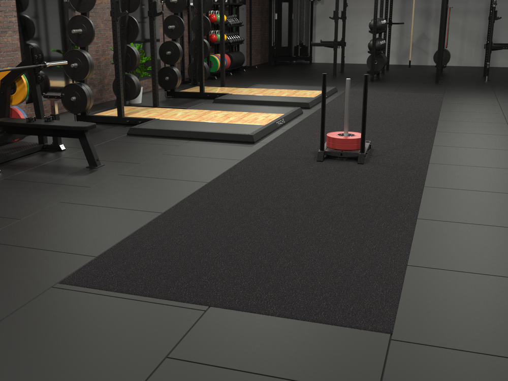 Sprinttrack Uni Indoor 15m x 2m - Antraciet