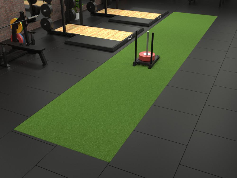 Sprinttrack Uni Indoor 20m x 2m - Groen