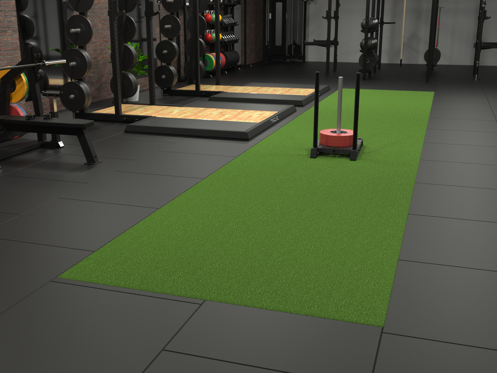 Sprinttrack Uni Indoor 30m x 2m - Groen