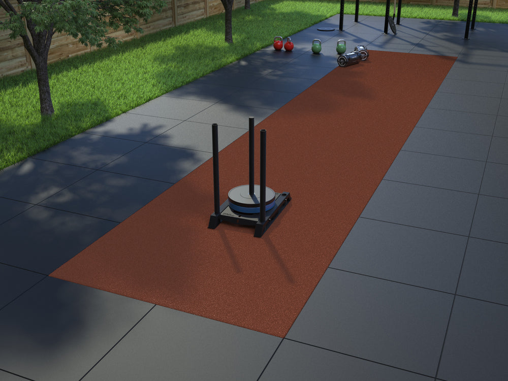 Sprinttrack Uni Outdoor 15m x 2m - Rood