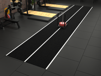 Sprinttrack Uni Sprint 30m x 2m - Zwart/Wit