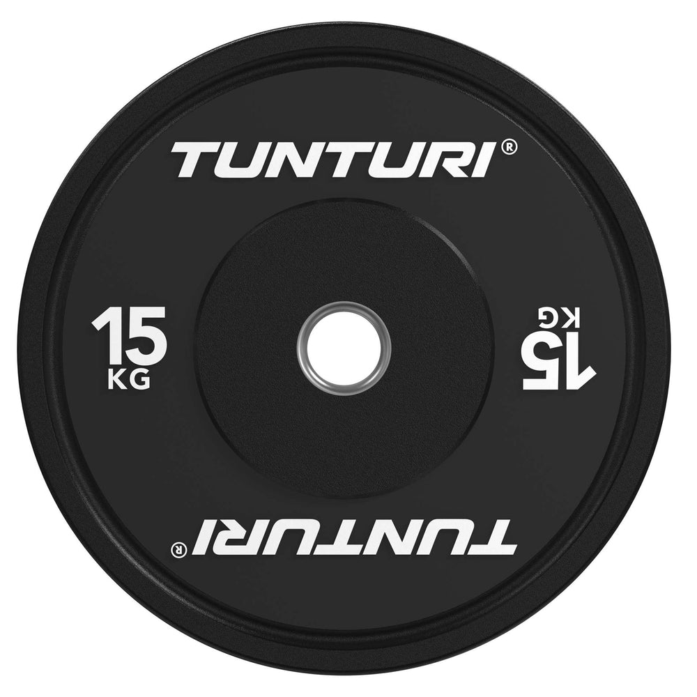 Tunturi Platinum bumper plate set zwart 150kg