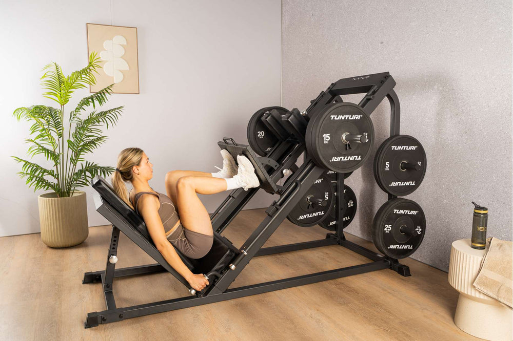 Tunturi Platinum bumper plate set zwart 150kg