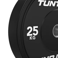 Tunturi Platinum bumper plate set zwart 150kg
