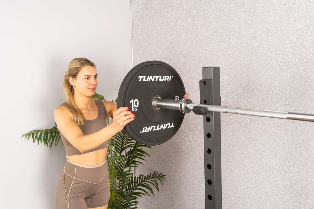 Tunturi Platinum bumper plate set zwart 150kg