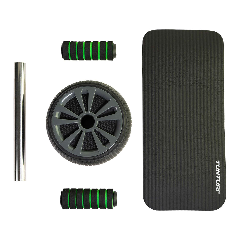 Tunturi Ab wheel pro met fitnessmat 15mm