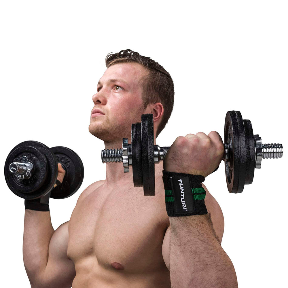 Tunturi Crossfit wrist wraps - Groen