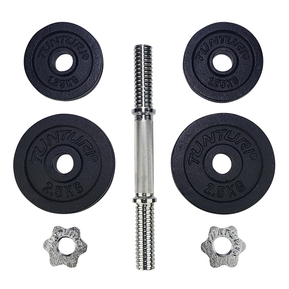 Tunturi Dumbbell Set Gietijzer - 10 kg