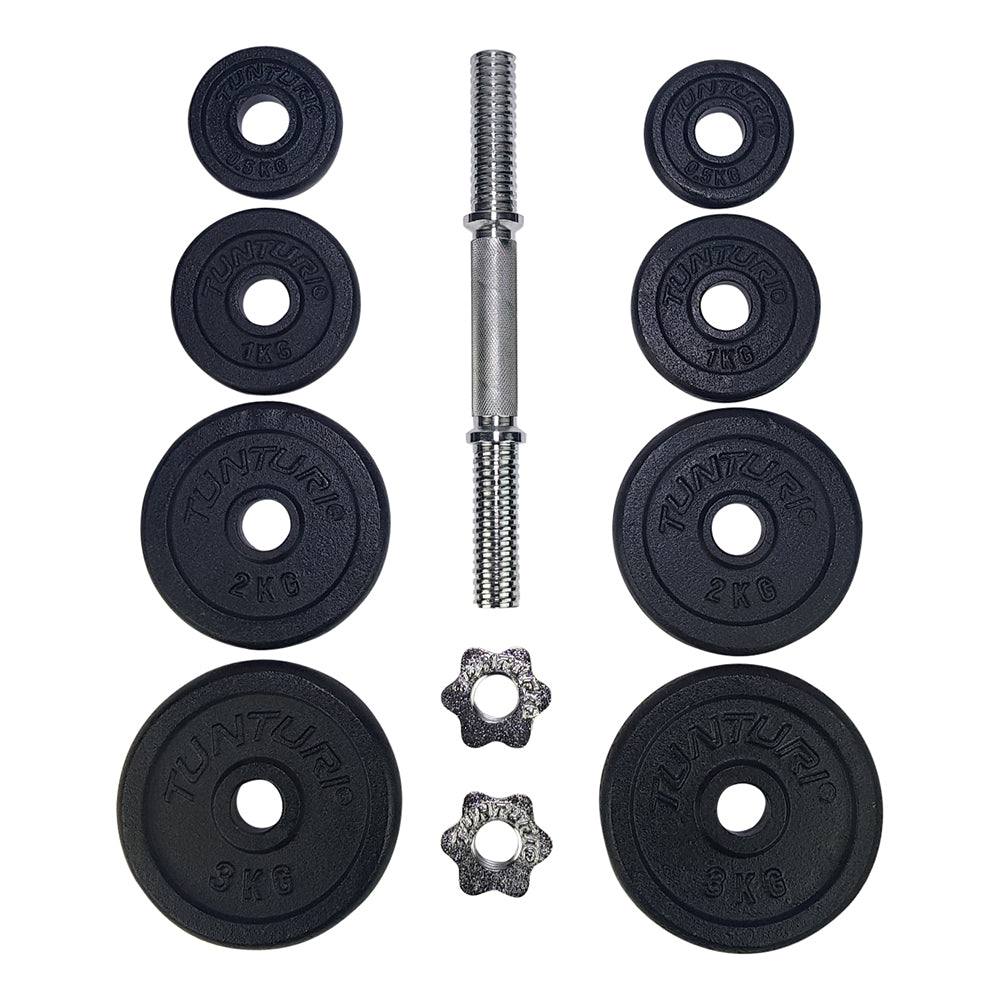 Tunturi Dumbbell Set Gietijzer - 15 kg