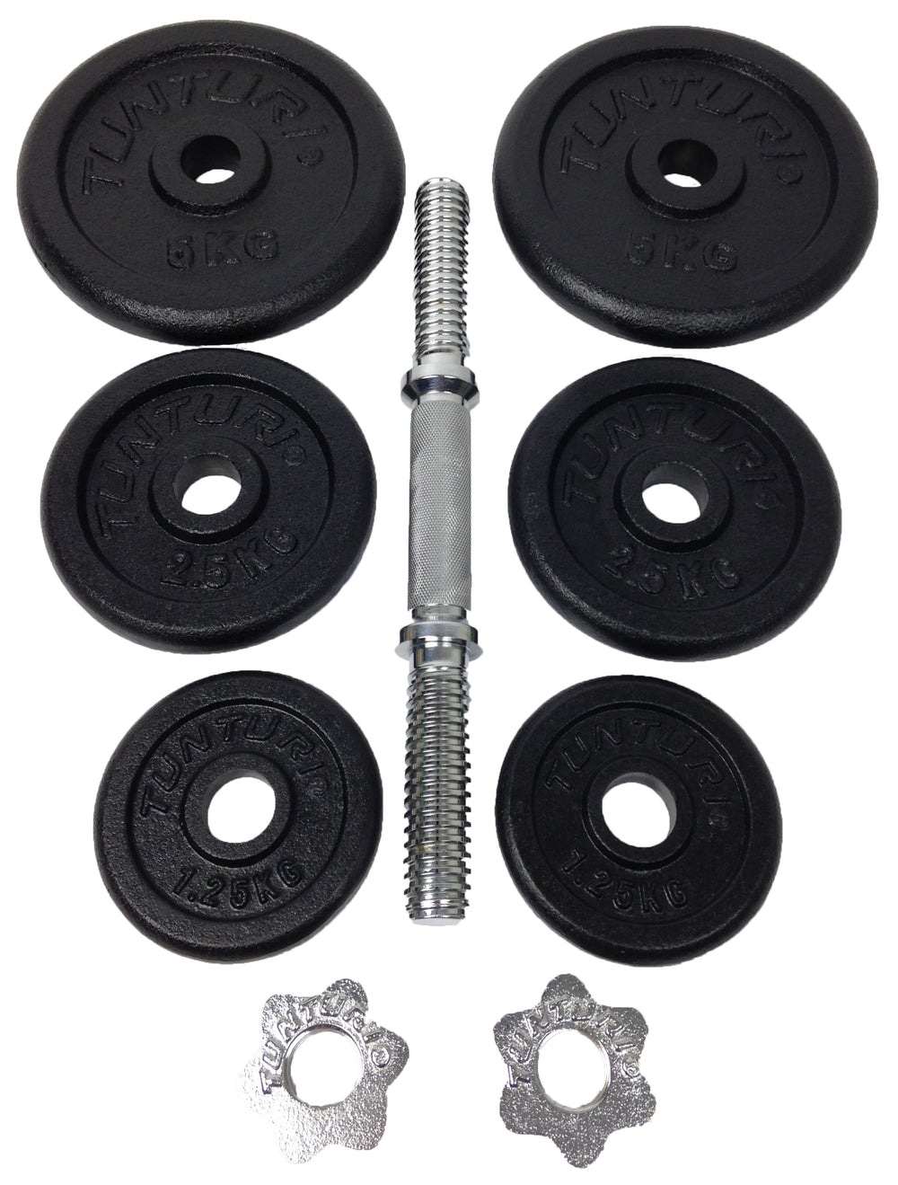 Tunturi Dumbbell Set Gietijzer - 20 kg