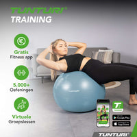 Ballon de fitness anti-éclatement Tunturi bleu clair - 65 cm