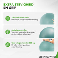 Tunturi Ballon de fitness anti éclatement essence - 75 cm