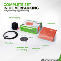 Tunturi Fitnessbal anti burst roségoud - 65 cm