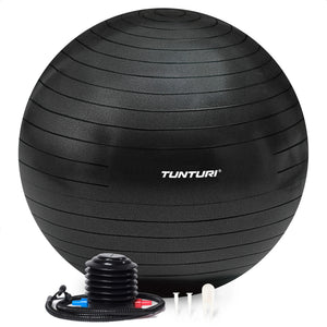 Tunturi Ballon de fitness anti éclatement noir - 90 cm