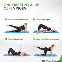 Tapis de Fitness Tunturi NBR 15mm - Bleu