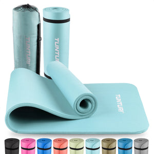 Tapis de fitness Tunturi NBR 15 mm - Bleu clair