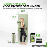 Tunturi Fitnessmat NBR 15mm - Mint