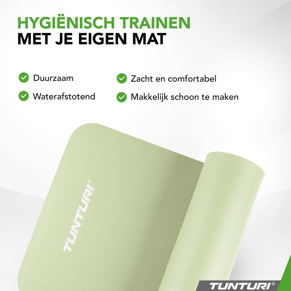 Tunturi Fitnessmat NBR 15mm - Mint