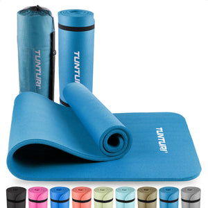 Tapis de fitness Tunturi NBR 15 mm - Bleu pétrole