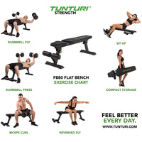 Banc plat Tunturi FB80