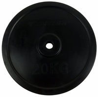 Disques de poids Tunturi - Ø 30 mm - Caoutchouc 1x 20 kg