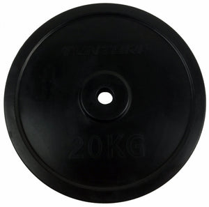 Disques de poids Tunturi - Ø 30 mm - Caoutchouc 1x 20 kg