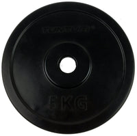Tunturi Halterschijven - Ø 30 mm - Rubber 1x 5 kg