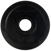 Disques de poids Tunturi - Ø 30 mm - Caoutchouc 2x 0,50 kg