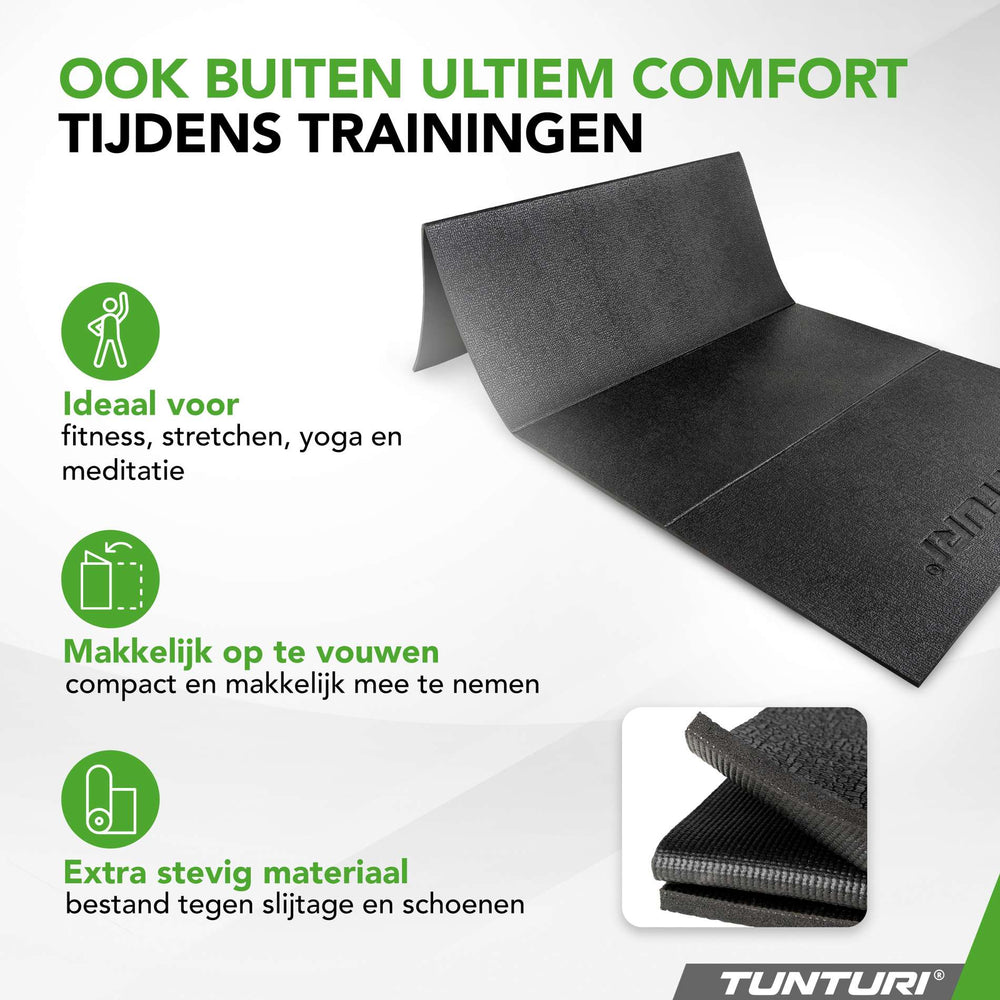 Tapis de fitness extérieur Tunturi noir