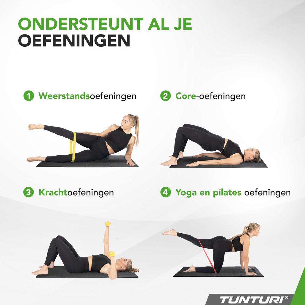 Tapis de fitness extérieur Tunturi noir