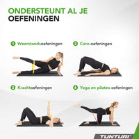 Tunturi Outdoor Fitnessmat Zwart