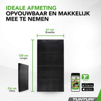 Tunturi Outdoor Fitnessmat Zwart