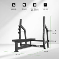 Banc de presse horizontal Tunturi Platinum V-Series