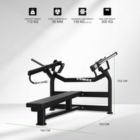 Presse pectorale horizontale Tunturi Platinum V-Series à charge libre