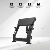 Tunturi Platinum V-Series Preacher Curl à plaques chargées