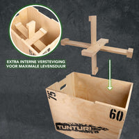 Tunturi Plyobox Hout - 40/50/60 cm