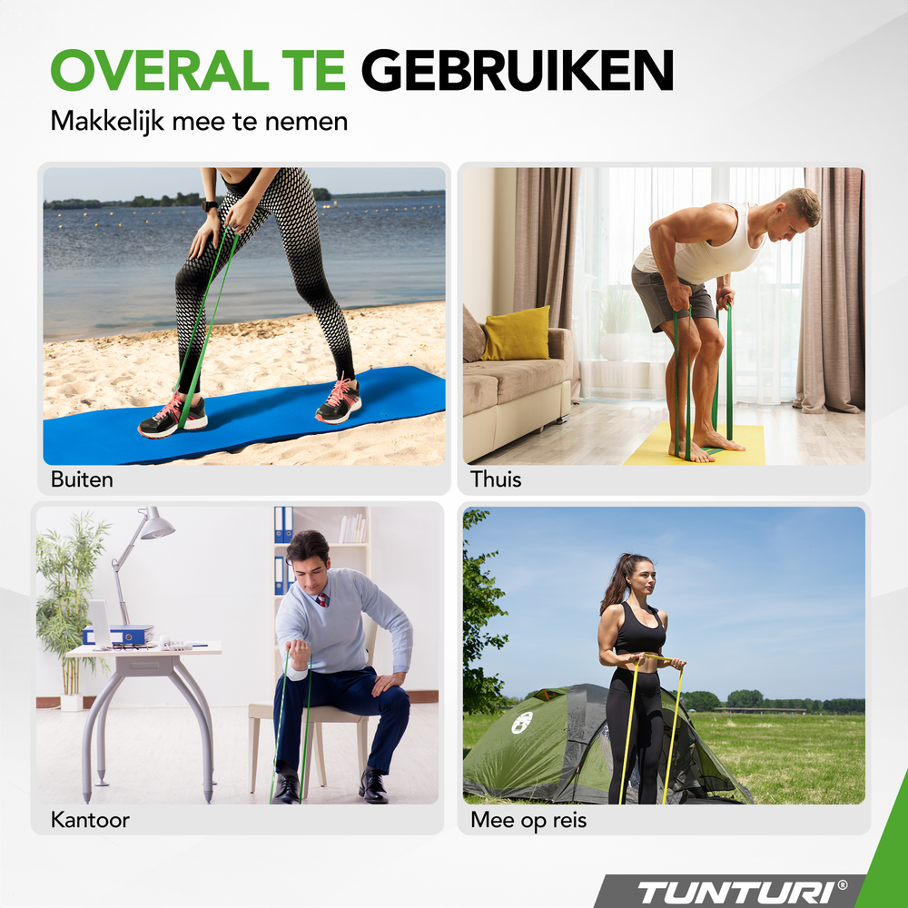 Tunturi Powerband - Vert - Moyen