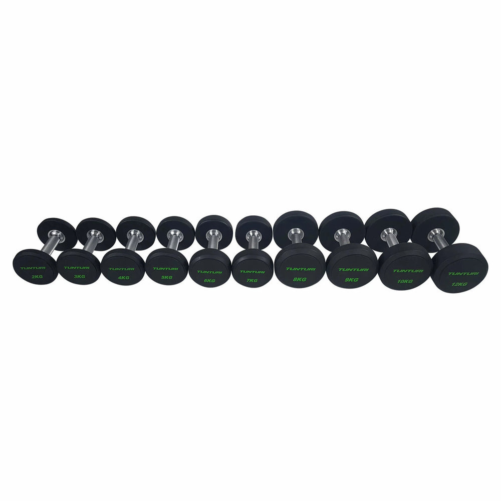 Tunturi Pro PU Ensemble d'haltères Ensemble d'haltères 2-12 kg