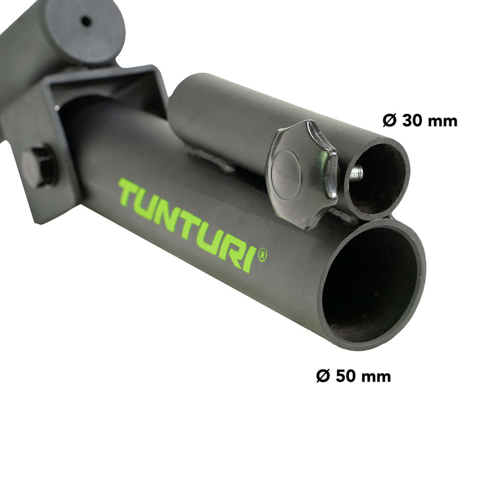Plateforme de rangée Tunturi T-Bar - une mine terrestre pour la barre olympique
