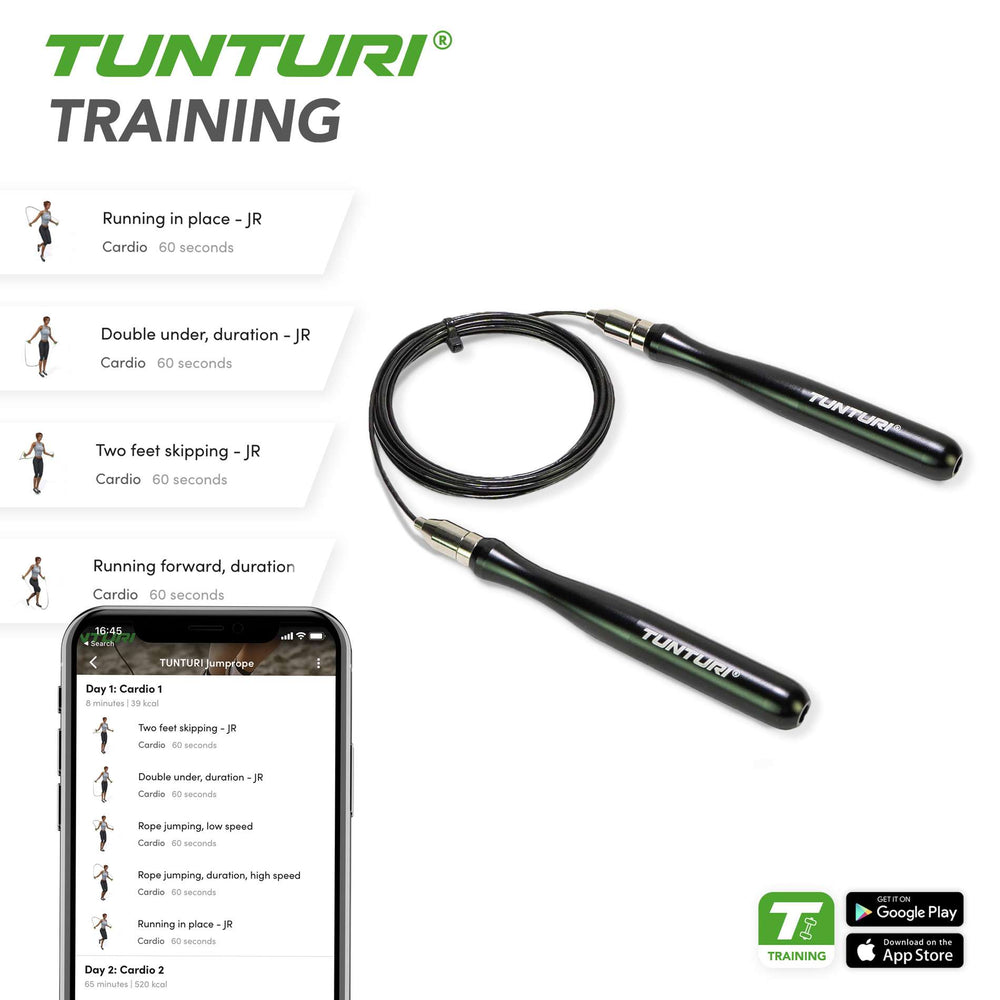 Tunturi Verstelbaar speed rope pro