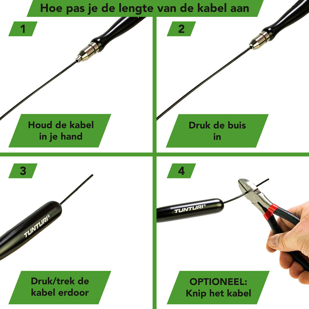 Tunturi Verstelbaar speed rope pro