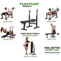 Banc de musculation Tunturi WB20
