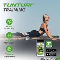 Tunturi Yoga grid foam roller 33 cm - Grijs